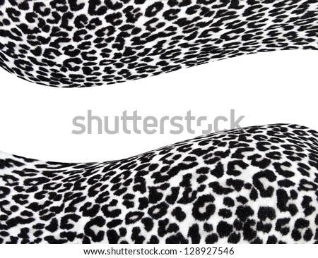 Leopard print with empty space