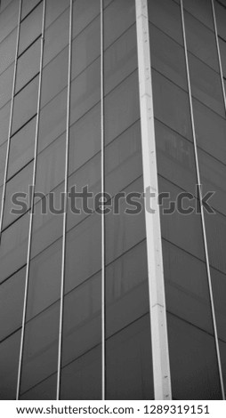 Modern and conteporary arcitectural fiction. Abstract architecture fragment. black and white