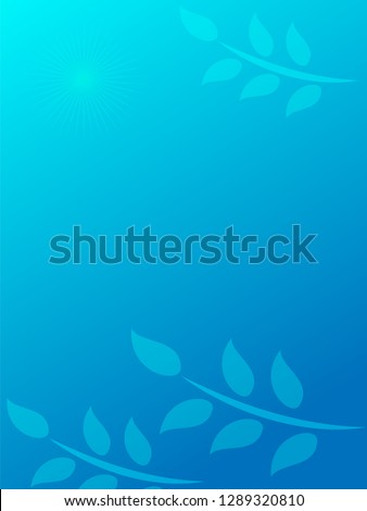 nature background with gradient color and sunlight vector illustration, banner, print, fabric, monitor, screen