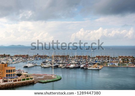 Port on Mar Menor. La Manga. Spain 