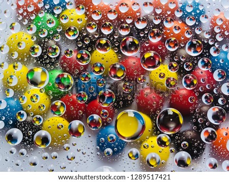 Colorful bubble, bright color, suitable for use as a background image