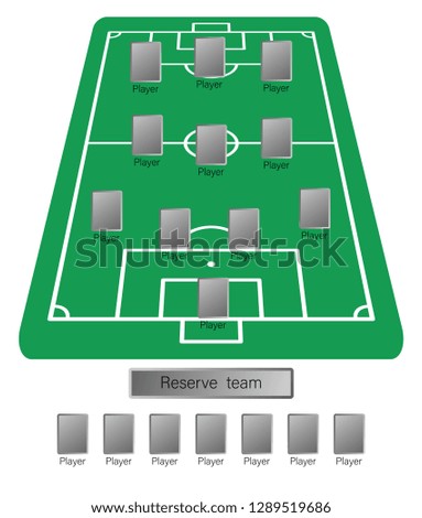 football field, green, gray, player, 
Reserve team, picture frame