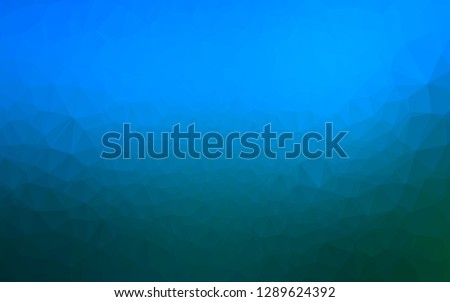 Light BLUE vector polygon abstract background. Geometric illustration in Origami style with gradient. New texture for your design.