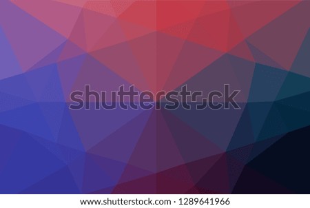 Dark Blue, Red vector blurry hexagon pattern. A sample with polygonal shapes. A completely new template for your business design.