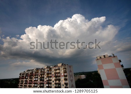 summer day with clouds