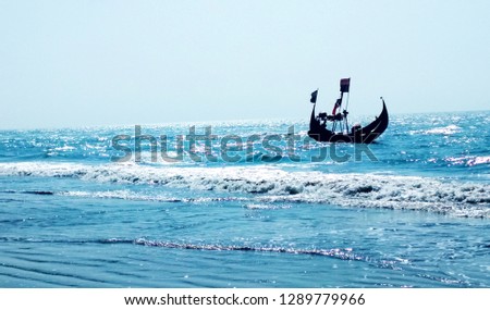 Beautiful pictures of sea beach asia - kuakata bangladesh