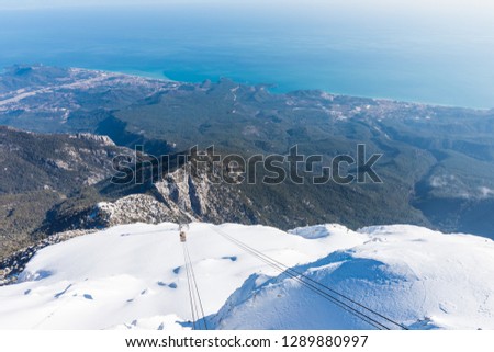 Top of Tahtali Mountain near Kemer, Turkey