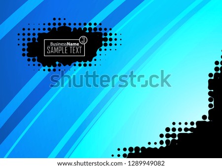 Blue business banner background. Trendy banner on colorful backdrop. Abstract flyer design background.  Web banner, header layout template. Business card template. Abstract flyer design background.