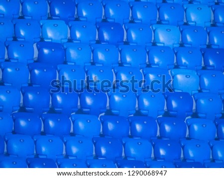 Auditorium. Chairs in the stadium. Plastic chairs. Stadium.