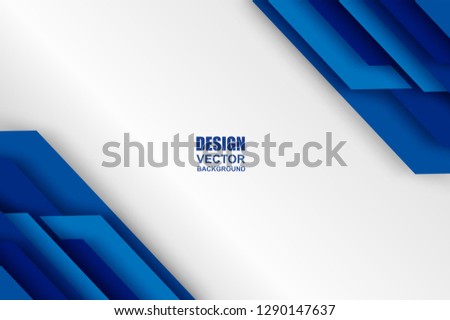 Abstract. Blue - silver overlap square background.vector .