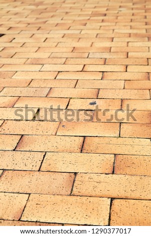 old cobblestone pavement, brick road