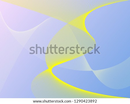 Vector abstract background with dynamic waves, line and particles. Illustration suitable for design - Vector