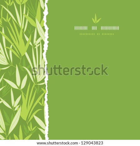 Bamboo branches torn square seamless pattern background