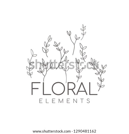 floral elements - Perfect for invitations, greeting cards, quotes, blogs, Wedding Frames, posters - Vector