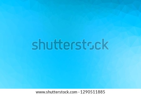 Light BLUE vector triangle mosaic cover. A completely new color illustration in a vague style. Textured pattern for background.