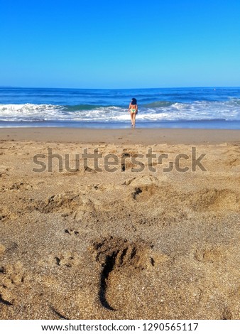 girl at the  ocean