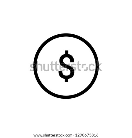 Dollar button icon. Online shopping sign Royalty-Free Stock Photo #1290673816