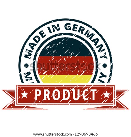 Product Made in Germany label illustration
