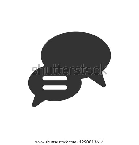 Chat Bubble ModernSimple Vector Icon