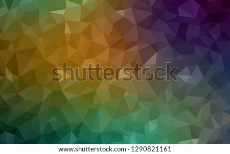 Light Blue, Green vector abstract mosaic background. Creative illustration in halftone style with triangles. Textured pattern for your backgrounds.