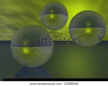 glass balls abstract