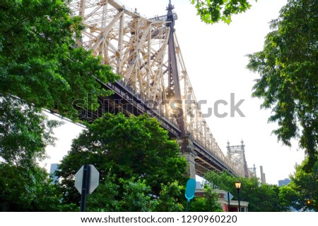 The Queensboro Bridge, also known as the 59th Street Bridge – because its Manhattan end is located between 59th and 60th Streets – and officially titled the Ed Koch Queensboro Bridge