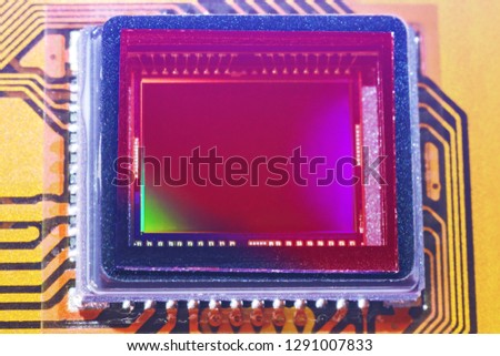 Sensor of a modern digital camera.