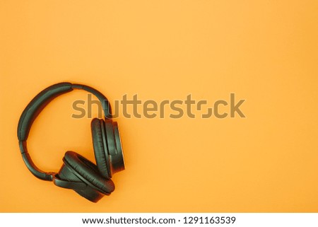 A studio photo of headphones