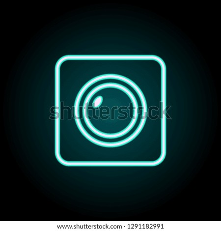 radar sign icon. Elements of Navigation in neon style icons. Simple icon for websites, web design, mobile app, info graphics