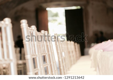 background of chairs, decoration for events, weddings and parties in general