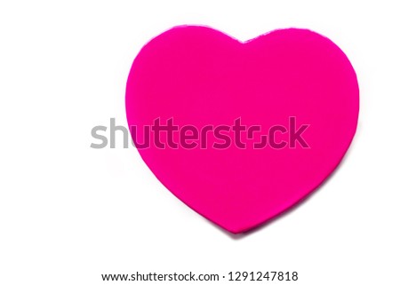 Festive picture of the pink heart gift box on the gentle background. Holiday atmosphere. Saint Valentine's day and wedding holiday's concept.
