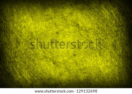 Grunge of yellow or gold metal texture background