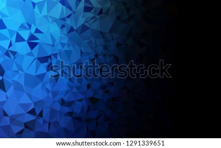 Dark BLUE vector polygonal pattern. Colorful illustration in abstract style with gradient. Polygonal design for your web site.