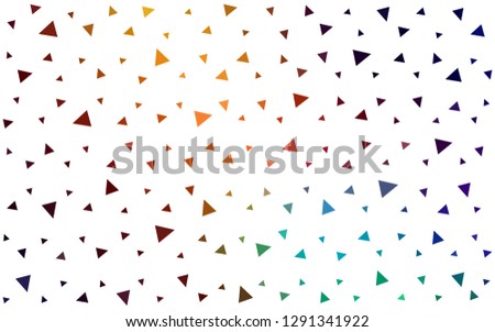 Dark Multicolor vector  abstract polygonal template. A sample with polygonal shapes. Triangular pattern for your design.