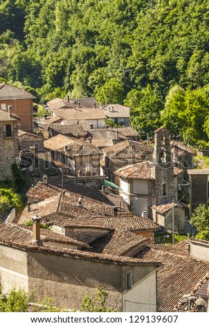 Capodacqua (Ascoli Piceno, Marches, Italy) - Panoramic view at summer