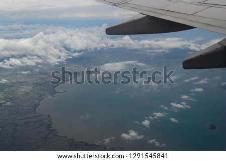 cities in Indonesia, viewed from the plane