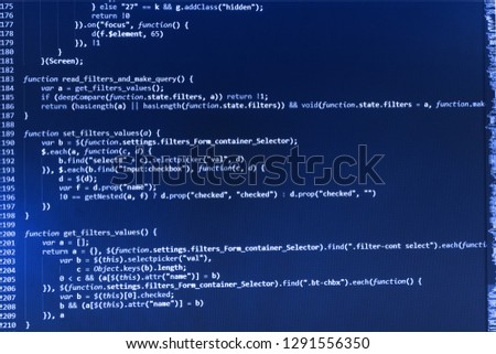 Mobile application design Concept,  Developing programming binary code,  Programming code abstract company office,  Programming code abstract laptop