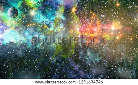Small part of an infinite star field of space in the Universe. "Elements of this image furnished by NASA".