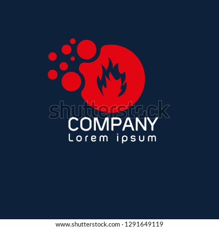 fire logo concept. Designed for your web site design, logo, app, UI