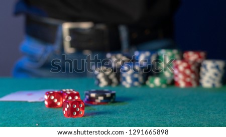 poker cards, pocker chips, money, pocker dice 