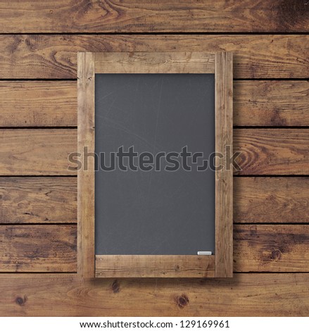 wall wood texture with black poster