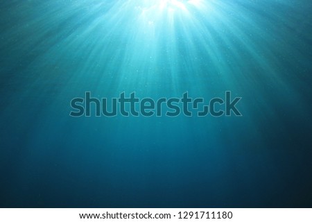 Underwater sunburst background 