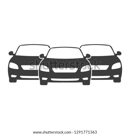 Car Fleet icon. Clipart image isolated on white background Royalty-Free Stock Photo #1291771363