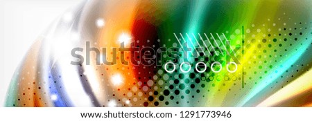 Fluid liquid colors abstract background, colorful geometric background - fluid shapes composition vector
