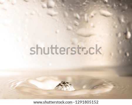 orange water splash isolated