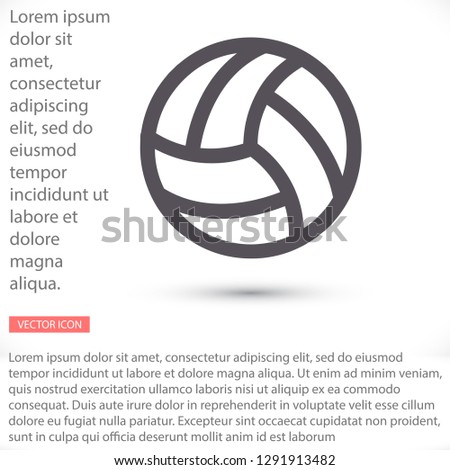 Volleyball Ball Outline Vecto