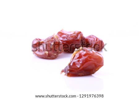 Arab Dates Pictures on a white floor