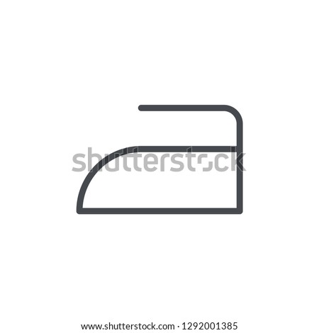 Iron icon isolated on white background. Laundry symbol modern, simple, vector, icon for website design, mobile app, ui. Vector Illustration