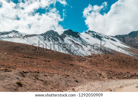 Nevado de Toluca covered in snow