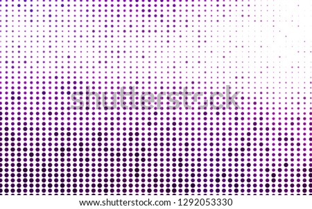 Light Purple vector cover with spots. Illustration with set of shining colorful abstract circles. Pattern of water, rain drops.